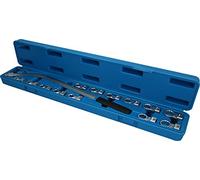 BRILLIANT TOOLS BT571060 Jeu de clés pour poulie et tendeur, 15 pcs [Powered by KS TOOLS]