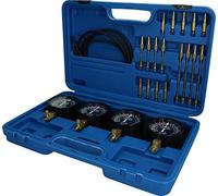 BRILLIANT TOOLS BT581200 Coffret de test d'injecteurs avec 4 manomètres, 26 pcs [Powered by KS TOOLS]