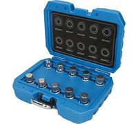 BRILLIANT TOOLS BT691310 Coffret de démontage [Powered by KS TOOLS] | Coffret de démontage d'écrous antivols VW, 10 pcs