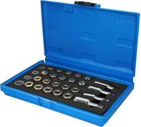 BRILLIANT TOOLS BT711250 Set de réparation de filetage de bouchon de vidange d’huile, 64 pcs [Powered by KS TOOLS]