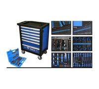 Brilliant Tools Chariot d'atelier avec 7 tiroirs et 473 outils