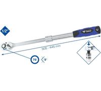 BRILLIANT TOOLS BT022992 Cliquet réversible télescopique 1/2" [Powered by KS TOOLS]