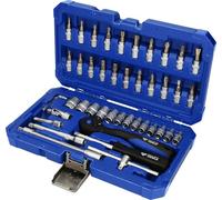 BRILLIANT TOOLS Jeu de douilles 1/4" BT020046 – 45 pièces Acier