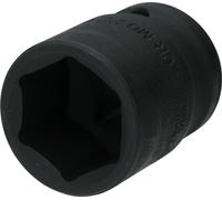 BRILLIANT TOOLS Douille de force 1/2" hexagonale 22 mm courte - BT022646
