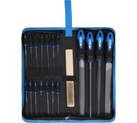 Brilliant Tools – Jeu de limes avec brosse à lime – 19 pcs