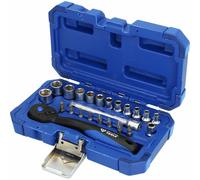 BRILLIANT TOOLS Jeu de 23 clés à douilles 1/4" acier
