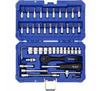 BRILLIANT TOOLS Jeu de 45 clés à douille 1/4" acier