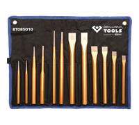 Brilliant Tools Jeu de burins et chasse-goupilles, 12 pièces