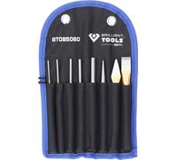 BRILLIANT TOOLS Jeu de burins et chasse-goupilles / chasse-pierres 8 pièces - BT085060