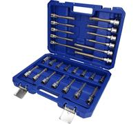 Brilliant Tools Jeu de clés à douille 1/2", 26 pcs, profil à denture mul...