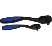 Brilliant Tools Jeu de cliquets réversibles, 2 pcs, 1/4", 1/2"