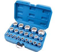 BRILLIANT TOOLS Jeu de douilles 1/2" dodécagonales courtes 21 pces 8 - 36 mm - BT022405