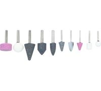BRILLIANT TOOLS Jeu de meules sur tige pour meuleuse à tige 10 pièces - BT160711