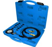 Brilliant Tools Kit de testeur de pression d'huile BT581450 Testeur d'huile, kit de testeur, y compris divers adaptateurs 0 - 10 bar