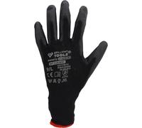 BRILLIANT TOOLS Lot de 12 paires de gants en micro-maille fine BT156900 - Noir - Taille L/9