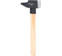 Brilliant Tools Marteau de serrurier avec manche en hickory, 1000 g, forme française