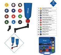 Brilliant Tools Brilliant Tools Jeu de trémies de remplissage d’huile MASTER avec bras d’équerrage, 15 pcs Quantité:1
