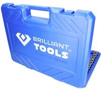 Brilliant Tools Jeu de clés à douille, 172 pcs, 1/4", 3/8", 1/2"