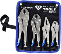 BRILLIANT TOOLS Pinces de blocage / Jeu de pinces de préhension 4 pièces - BT065004