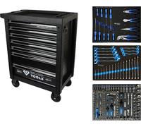 Brilliant Tools Servante d’atelier avec 7 tiroirs et 207 outils