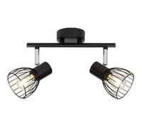 BRILLIANT lampe Blacky spot tube 2flg noir | 2x D45, E14, 40W, adapté aux lampes à suspension (non incluses) | Échelle A ++ à E | Convient aux lampes LED