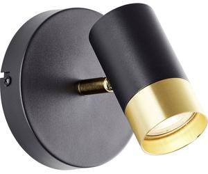 Brilliant Wandspot 12,5cm G03410/86 Applique GU10 LED noir/sable, or (mat)