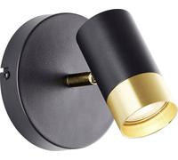 Brilliant Wandspot 12,5cm G03410/86 Applique GU10 noir/sable, or (mat)