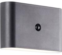 Applique LED magnétique d'extérieur à détecteur de mouvement rechargeable Xino noir IP44 330lm 3W Brilliant