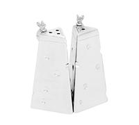Brillibrum Design Salière et poivrière en métal argenté avec motif souris et fromage