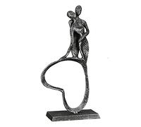 Brillibrum Design Sculpture Expressive en Fonte Petite Figurine d'amoureux Cadeau pour Un Mariage Sculpture de Couple d'amour (Figur 13)