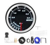 Brillixa Boost Gauge, Turbo Pressure Metter, compatible avec Universal Car, 2 pouces Turbo Boost Sensor Gauge -1-2bar Affichage à LED 10 couleurs Backlight