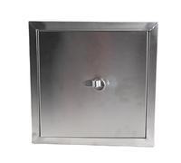 Brillixa Grease Trap, 30x30x30cm Grease Intercepteur en acier inoxydable, piège à graisse commerciale pour diamètre de tuyau intérieur de 50 mm, Système de connexion intercepteur
