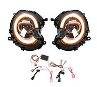 Brillixa Phare, Lampe projecteur LED, Remplacement Dynamique du Double Faisceau pour R55 R56 R57 R58 R59 2007 2015 LHD, Assemblage de lumière Avant de Voiture