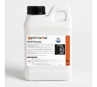 BRILL'JANTES 1L - Nettoyant jantes puissant sans acide - Jusqu’à 50 jantes nettoyées - Usage professionnel - Marque OptiPrixMat