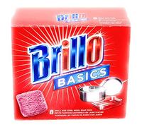 Brillo Basics Patins à récurer en Laine d'acier 8 carats Boîte (Lot de 12) 8 Count Ne s'applique Pas