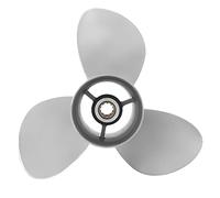 Brilluxa Boat Outboard Propeller, 10 1 4x12in 3 lames 10T RH RH en acier inoxydable compatible avec les moteurs 20-30 ch, hélice marine, accessoire de moteur hors-bord, PR en