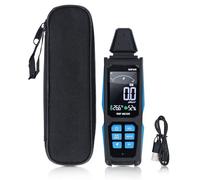 Brilluxa Détecteur EMF, XYZ Axis RF Field Meter 30 MHz à 8 GHz, Testeur de rayonnement électromagnétique avec rendu des couleurs, détecteur de fréquence EMF rechargeable