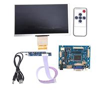 Brilluxa Écran LCD TFT de 7 pouces 1024 x 600 Kit écran moniteur HDMI VGA pour moniteur de voiture Raspberry .Pi 3/2 avec entrées HDMI/VGA/AV pour caméra de recul de voiture