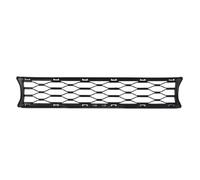Brilluxa Grille inférieure, grille de pare-chocs, insert d'aération central 51117301564 compatible avec S F55 F56 F57, prise d'air noire