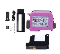 Brilluxa Imprimante à jet d'encre portable - Écran LED amovible - Multifonctionnel - Avec cartouche pour étiquette de date, codeur jet d'encre mobile, hauteur d'impression