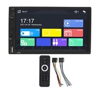 Brilluxa Lecteur MP5, support de navigation de voiture compatible avec téléphone Bluetooth, 7 pouces HD FM AM radio système vidéo de recul multimédia