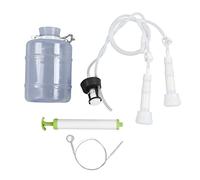 Brilluxa Machine à traire manuelle, trayeuse à main, kit de traite portable, collecteur de lait PEC 3000 ml pour fournitures de traite à la main de vache de chèvre à la maison (Manuel 3L pour Vache)