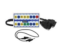 Brilluxa OBD2 Breakout Box, OBDII Protocol Detector 16pin Diagnostic Connector Tool, Boîte de détection de Signal de véhicule Adaptateur de Diagnostic OBD2