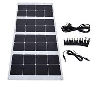 Brilluxa Panneau solaire, chargeur solaire pliable, 100 W 18 V PET EVA PTP Chargeur de batterie solaire portable pour voitures, kit solaire pliable pour véhicule et utilisation en extérieur