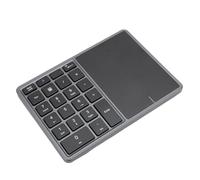 Brilluxa Pavé numérique, pavés numériques sans Fil, 22 Touches Double Modes BT 4.2 2.4G pavé numérique avec pavé Tactile pour Ordinateur Portable de Bureau (Dark Gray)