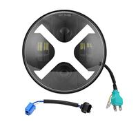 Brilluxa Phare de Moto, LED Phare Angel Eyes Compatible avec Convertible CVO FLSTSE 2010-2012, 6.5in X en Forme de lumière Avant de Moto