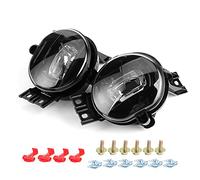 Brilluxa Phare LED, Lampe de Conduite de Voiture, feu antibrouillard, feu de Conduite étanche, Compatible avec DC12V 6000-6700K