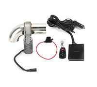 Brilluxa Valve de tuyau de découpe de silencieux de soupape d'échappement électrique en acier inoxydable, kit de silencieux à valve universel, télécommande de découpe de valve de