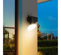 Lumisky Applique murale solaire BRILOCK Sensor – détecteur de mouvement, LED 2000 lm, Noir, H15 cm