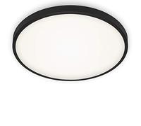 BRILONER 3455-215 Plafonnier LED, Lampe de Plafond, 24 Watt, 2.200 Lumen, 4.000 Kelvin, Noir et Blanc, Ø 38,5cm